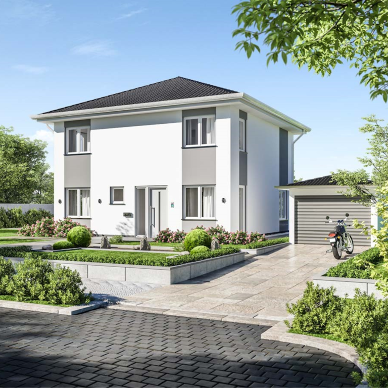 Stadtville von Vorne mit Garage*